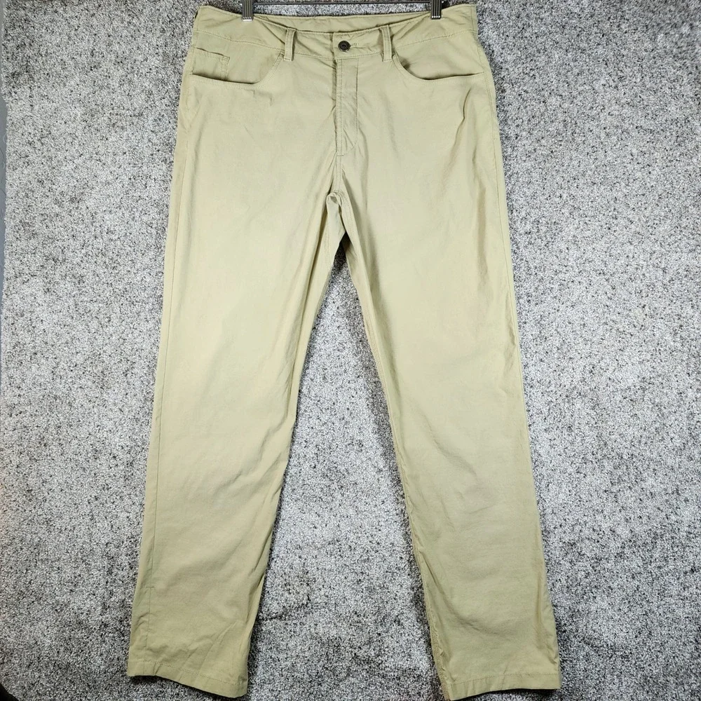 The North Face Hiking Pants Mens 36 Long Khaki Nylon Stretch Excellent