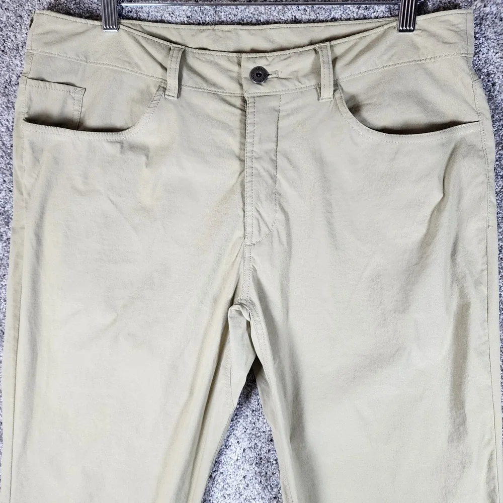 The North Face Hiking Pants Mens 36 Long Khaki Nylon Stretch Excellent
