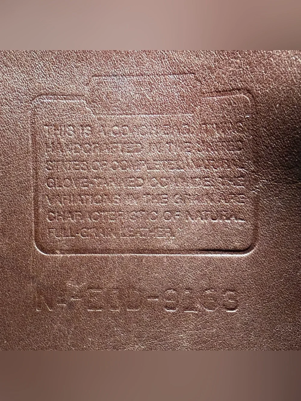 Coach scratch 2000 leather