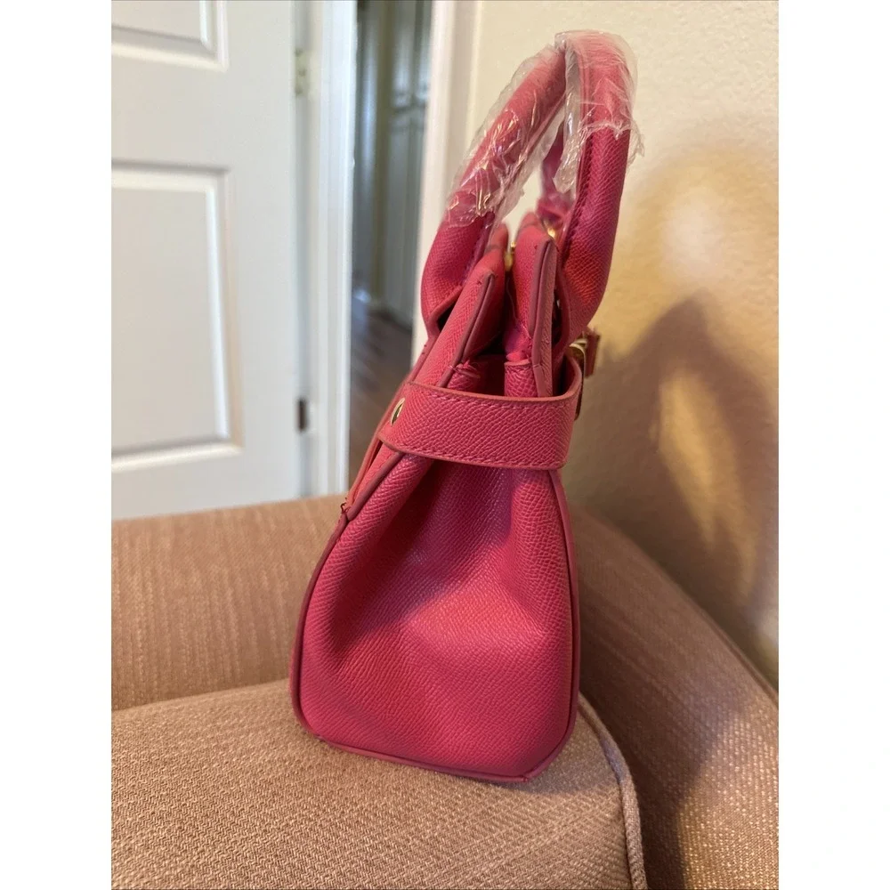 BEBE‎ Orchid Evie Satchel Bag With Shoulder Strap Hot Pink Fuchsia NWT