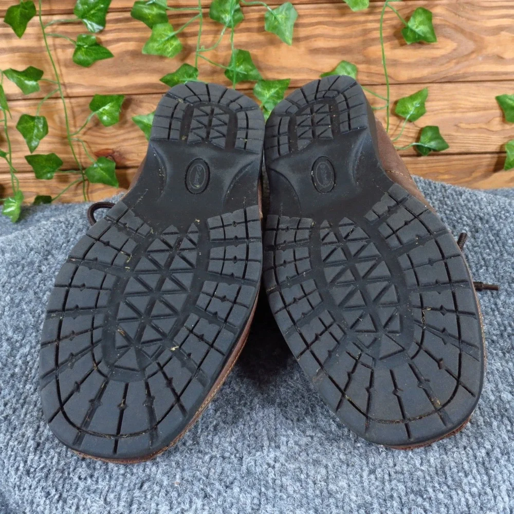 Dr.‎ Scholl's Voyage Men Casual Boat Shoe Size 10 Walking Comfort Brown Leather