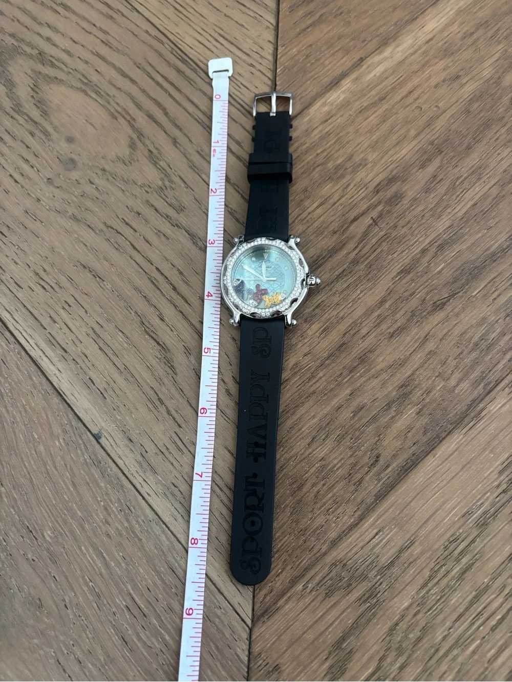 Chopard Happy Sport Floating Fish Factory Diamond Bezel Watch (Needs Battery)