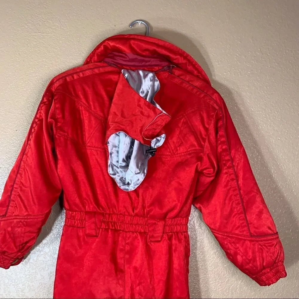‎Vintage Spyder Picabo big kid red snow suit