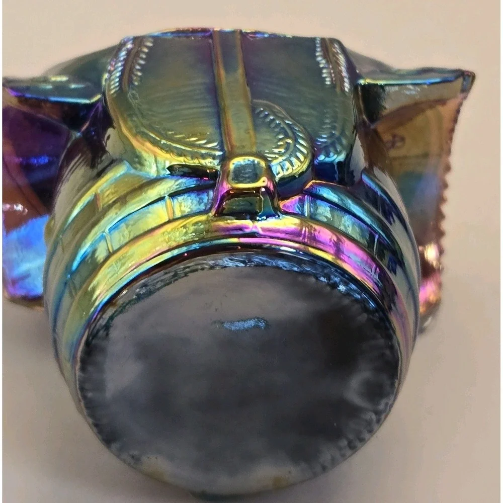 Vintage Toothpick‎ Holder  Ohio Summit Art Glass Event , Saddle On A Barrel 1972