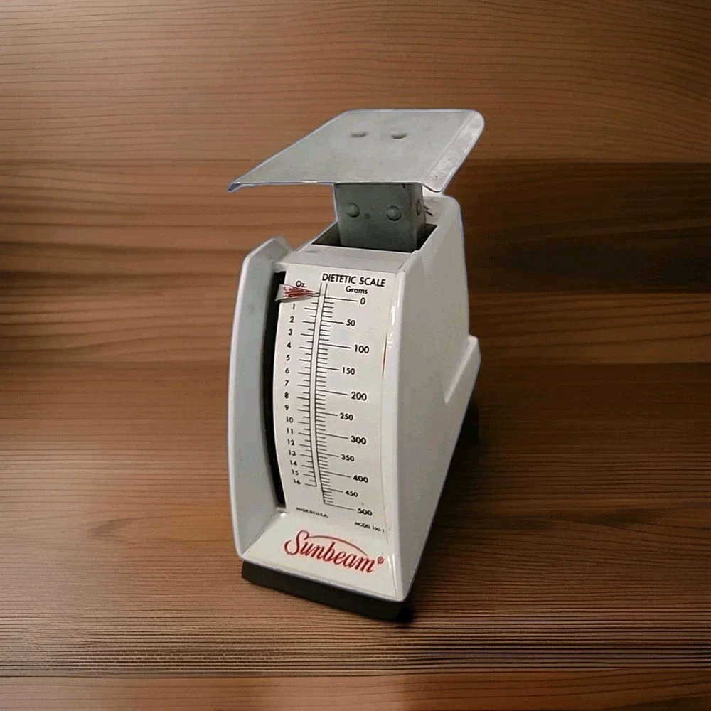Vintage Sunbeam Adjustable‎ Kitchen Scale Ounces/Grams Model 160-1 USA EUC Chef