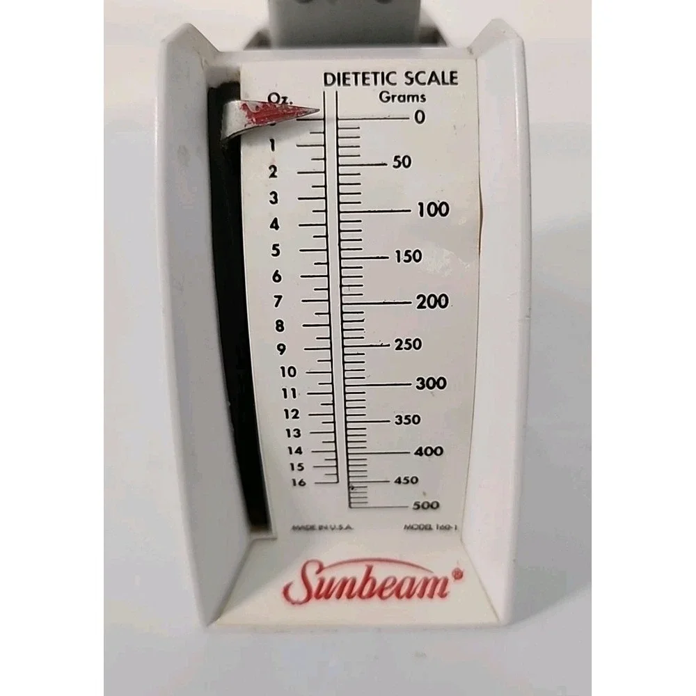 Vintage Sunbeam Adjustable‎ Kitchen Scale Ounces/Grams Model 160-1 USA EUC Chef