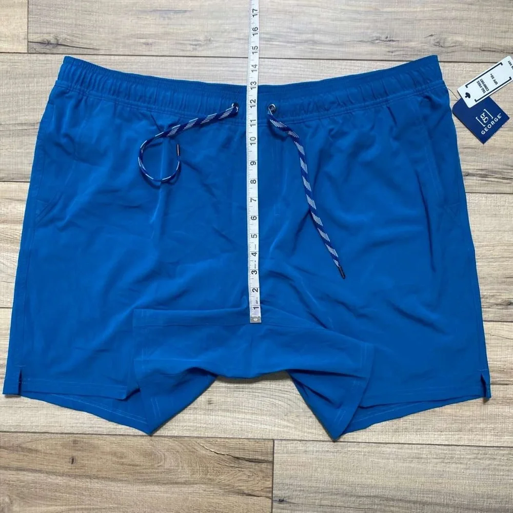 George Men's Athletic Jammer Shorts Shorts Aqua Size 2XL (44-46) Teal‎ Star