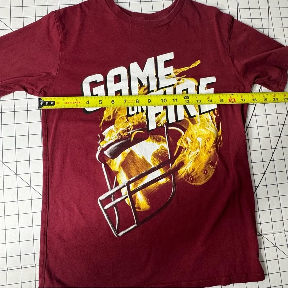 Children Place Red and Yellow Game On Fire T-Shirt Boys‎ XL
