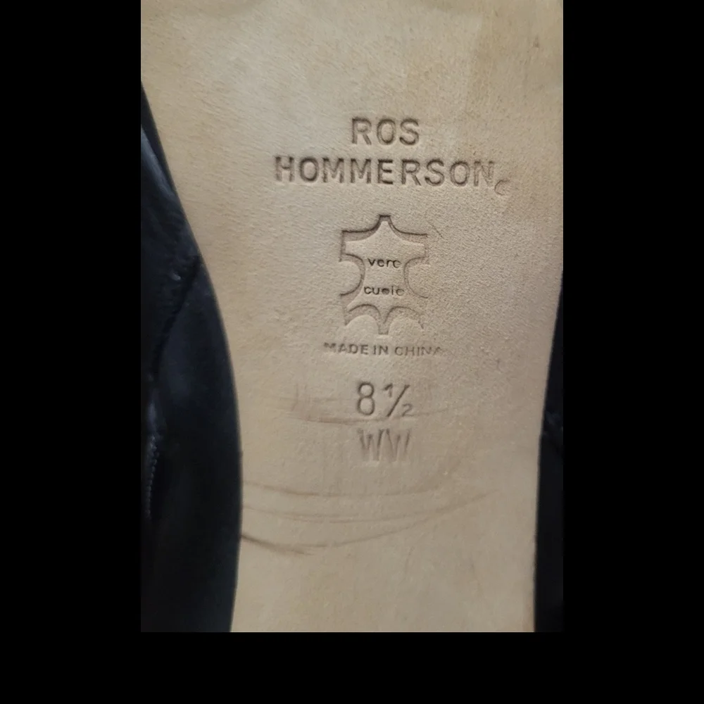 Ros Hommerson women's boots black over the knee Tease size 8.5 WW