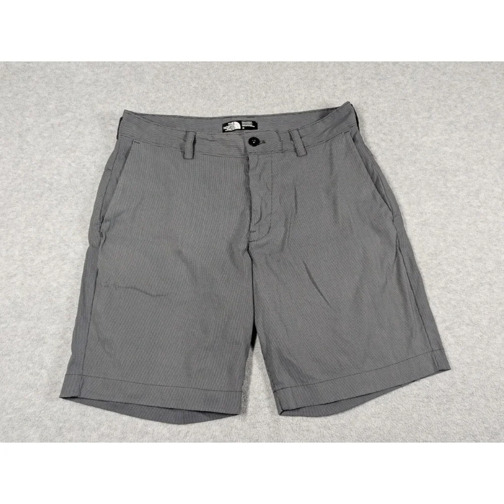 The North Face Men Shorts 32x8 Rockaway Quick Dry Trail Hiking Striped Nylon‎