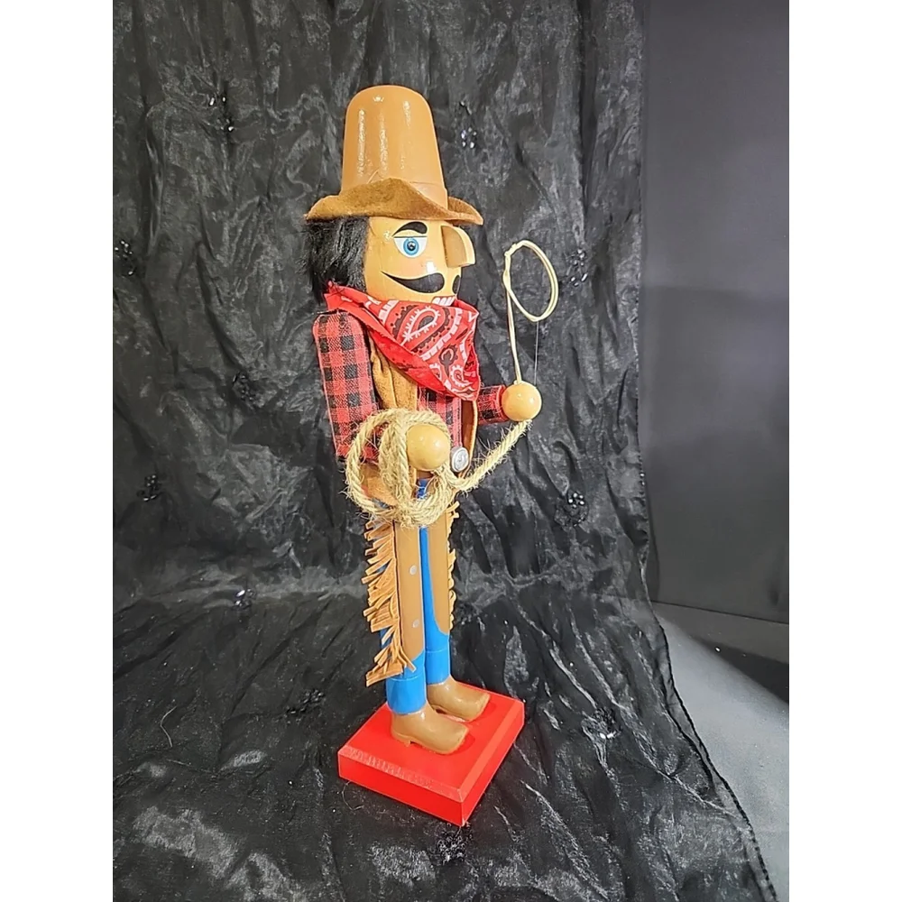 nut cracker of the west ,cowboy with his rope