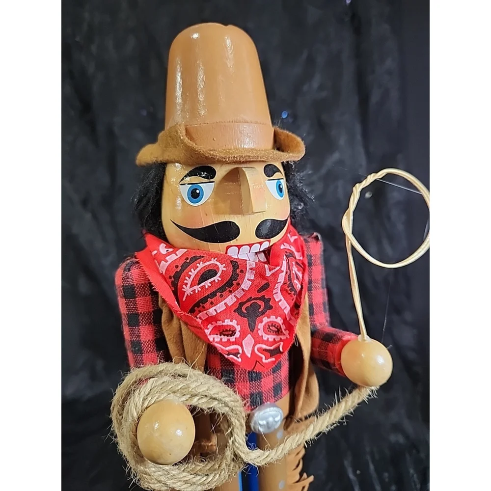 nut cracker of the west ,cowboy with his rope