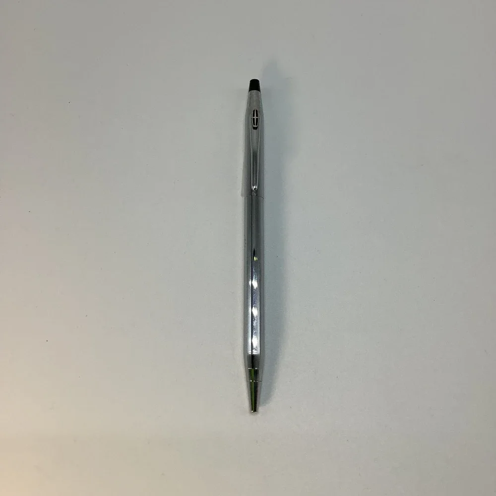 Vintage Cross Century Chrome‎ Ballpoint Pen Medium Black USA