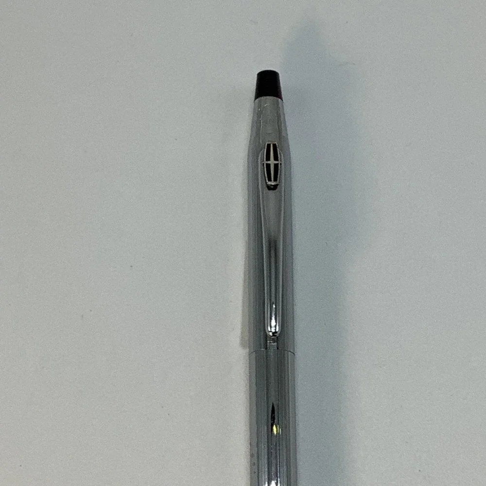 Vintage Cross Century Chrome‎ Ballpoint Pen Medium Black USA