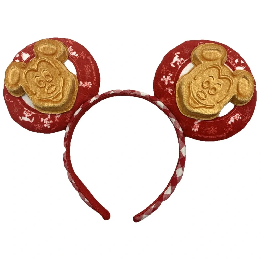 Disney Japan Mickey Waffle Ear Headband Tokyo Disney Resort NWT