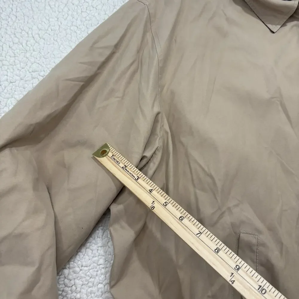 Polo‎ Ralph Lauren Jacket Mens 3XB Khaki Bi-Swing Bomber Plaid Lined Harrington