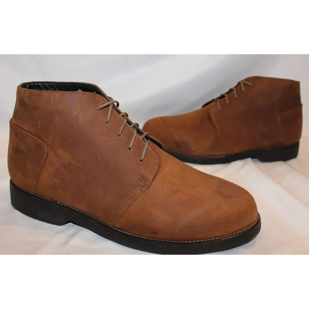 Nisolo Chavito Daytripper handmade Full Grain Leather Chukka Boot Men‎ Oak 8 NIB