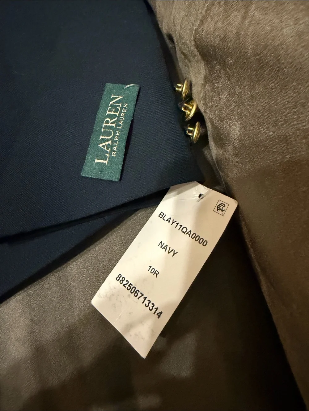 Ralph Lauren tailored navy