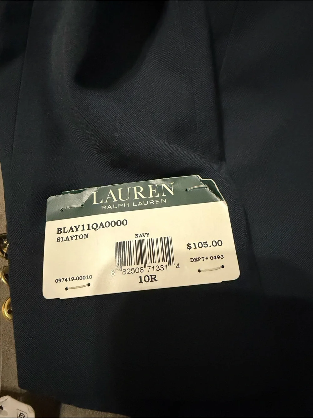 Ralph Lauren tailored navy