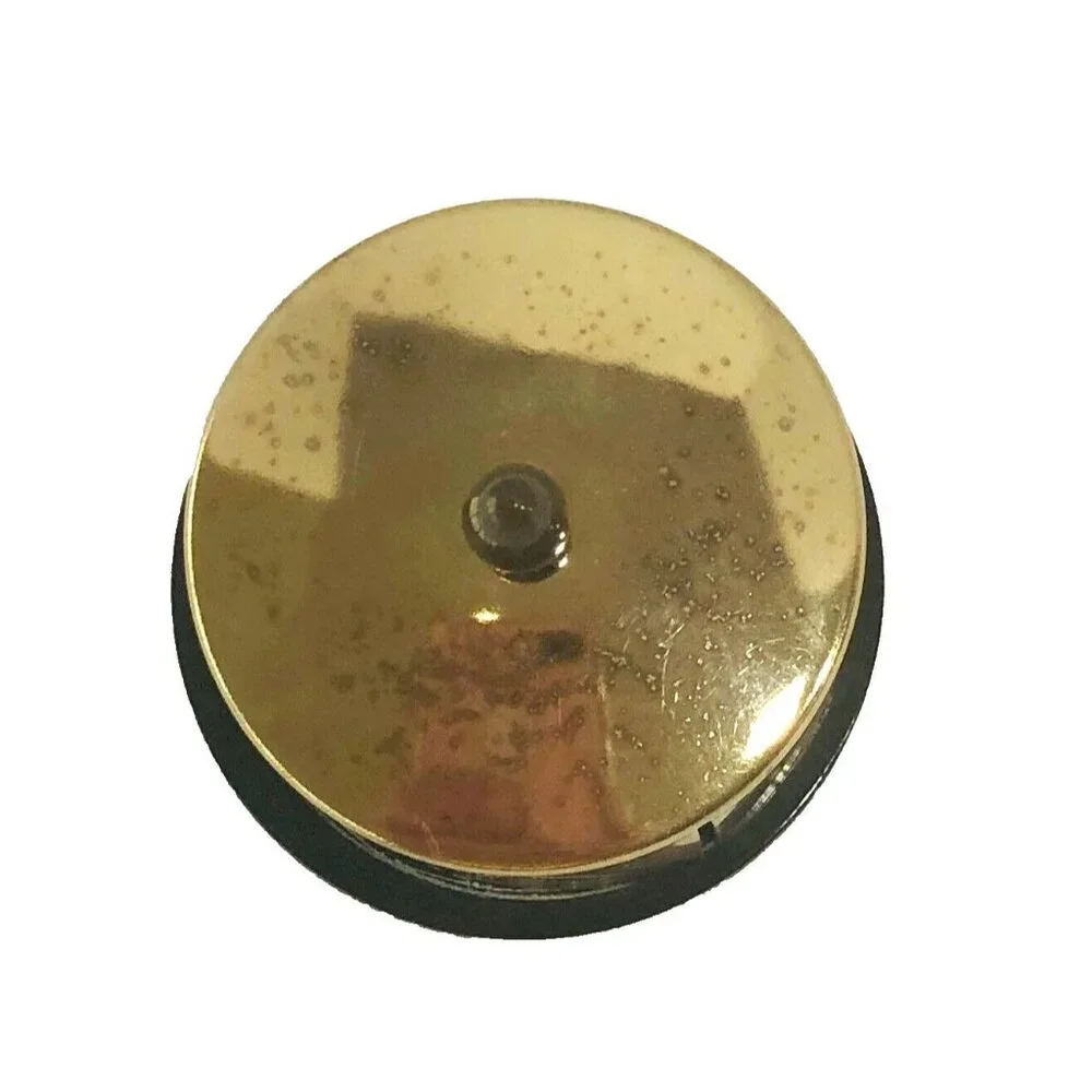VTG Brass Stamp Roll Coil Dispenser JAPAN‎ Felt Bottom MCM Desktop Collectible