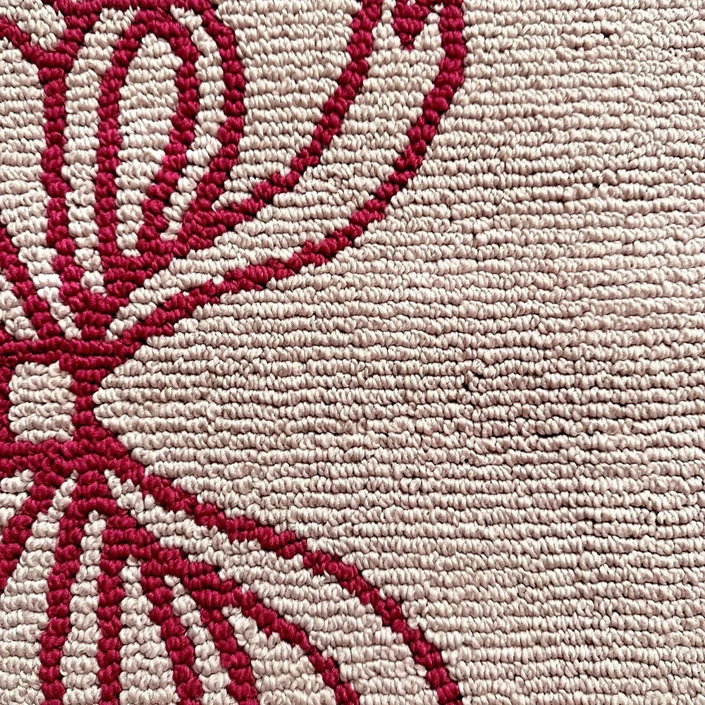 Juicy Couture Pink Bow Accent Rug Bath Mat Coquette Scalloped 26x45