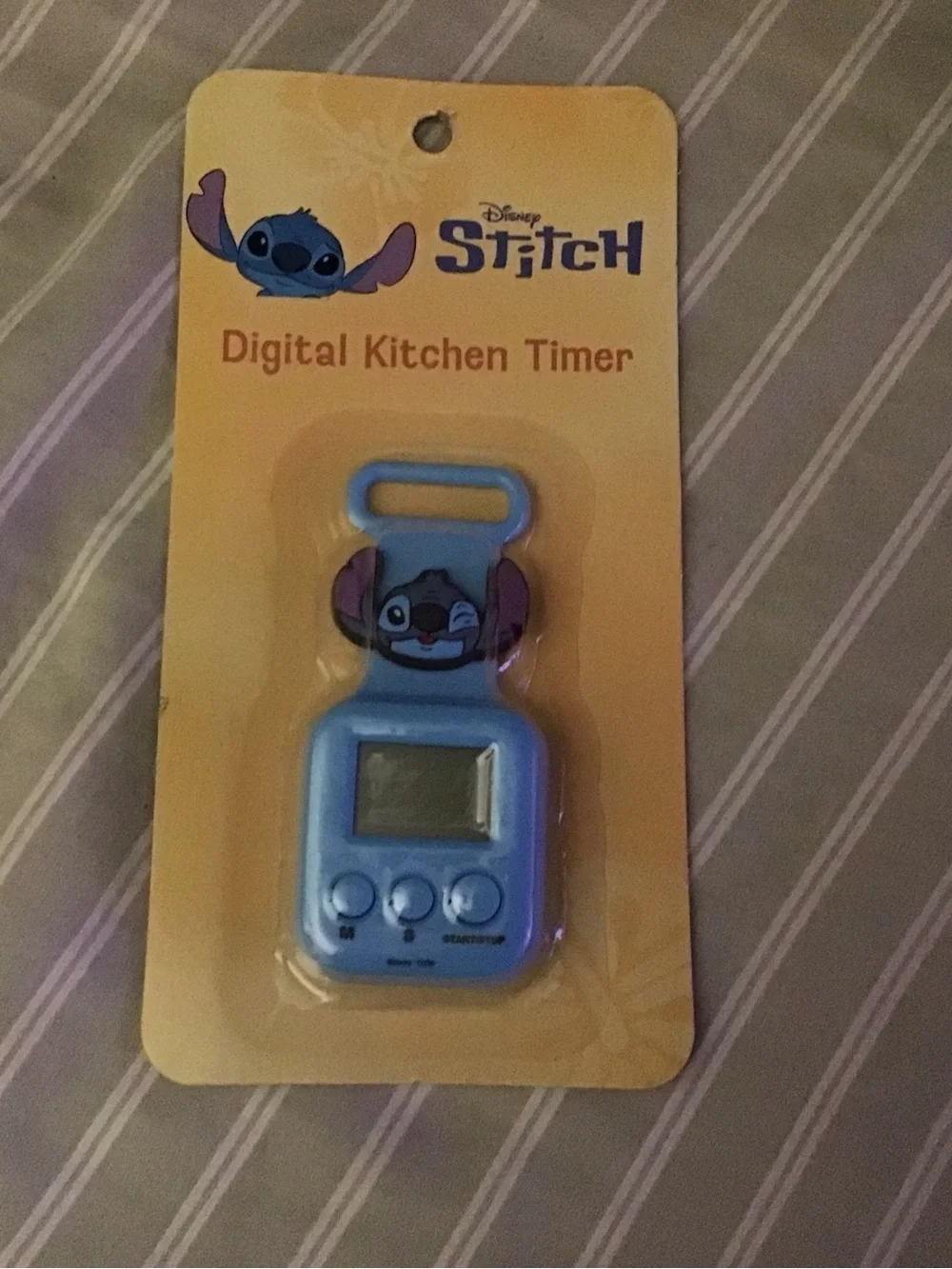 Disney Stitch Digital Kitchen Timer - Yellow Packaging