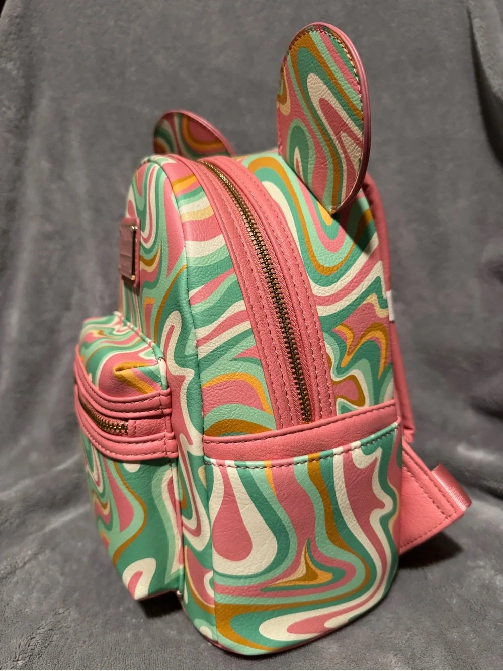 Loungefly Disney Parks Mickey Mouse Swirl Mini Backpack