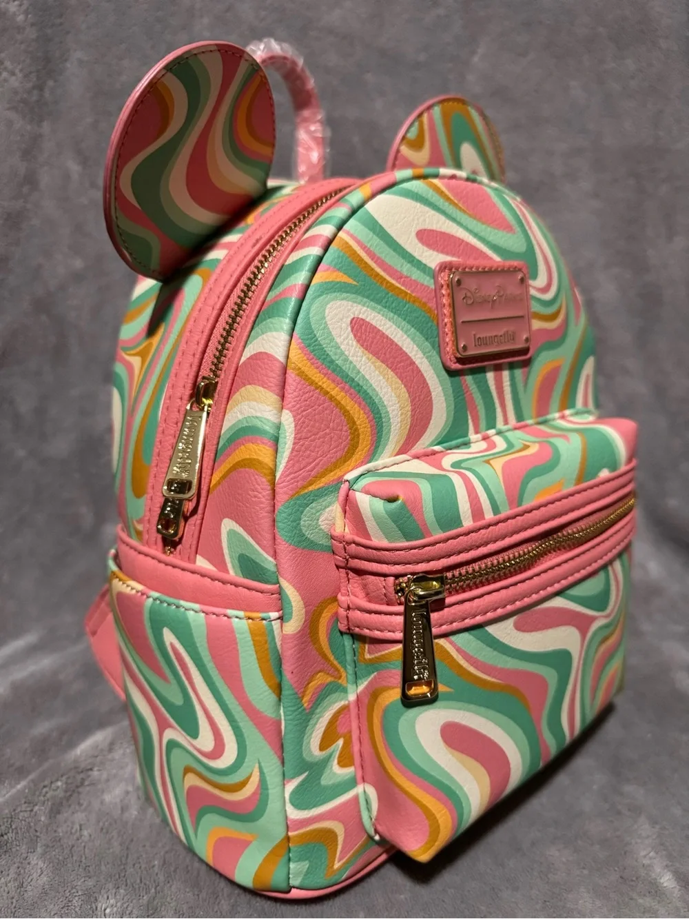 Loungefly Disney Parks Mickey Mouse Swirl Mini Backpack