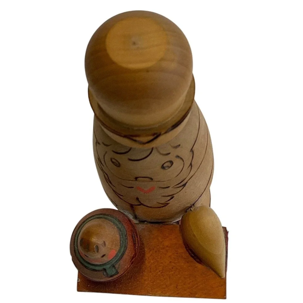 Santa Wood Russian Statue Russia Folk‎ Art Holiday Figurine Holiday Decor