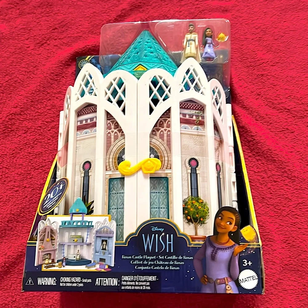 Disney Wish Rosa Castle Play Set 20+ Pieces New in Box