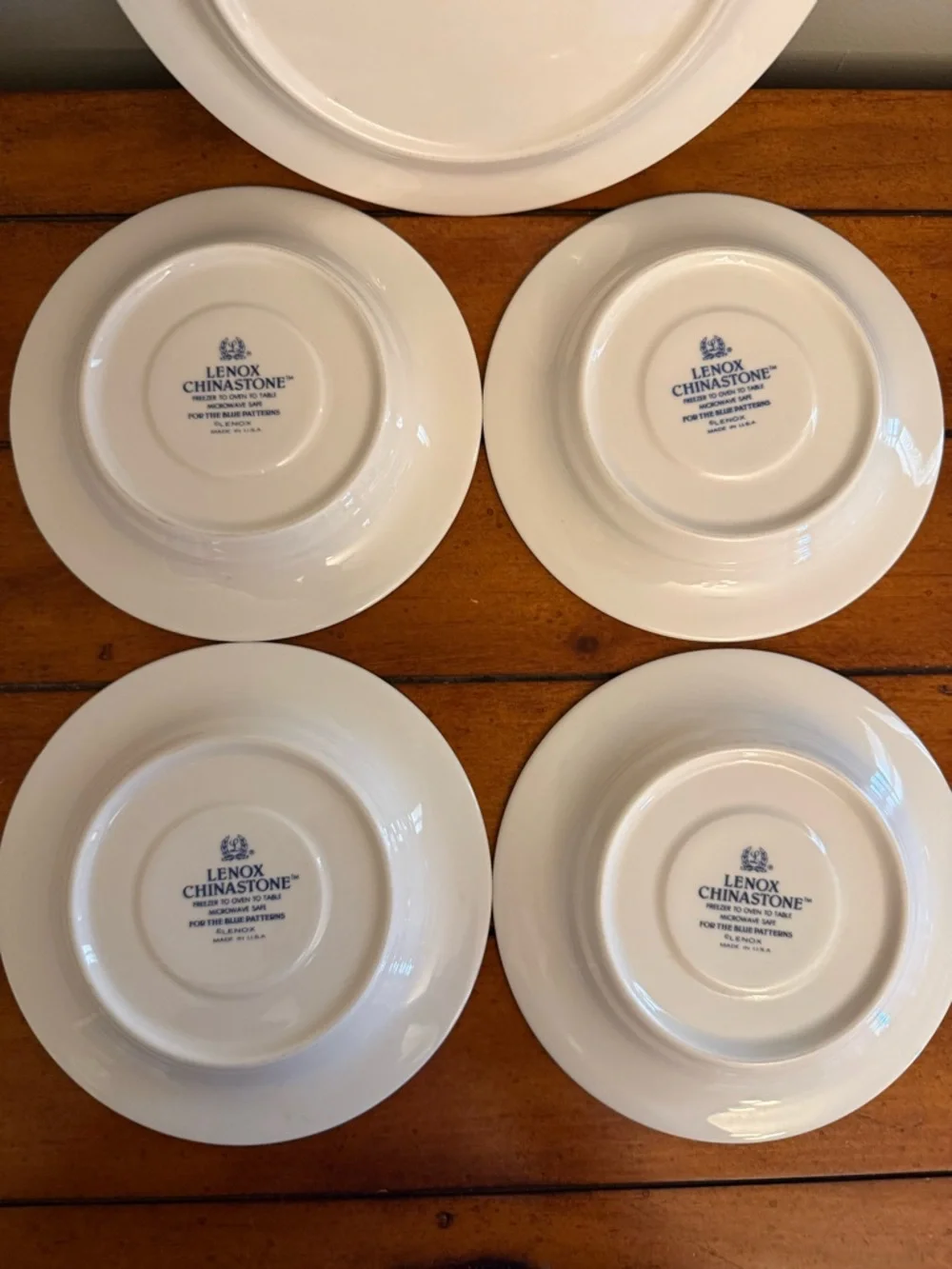 Buttercups on Blue and For the Blue by LENOX (1) Salad Plate and (4) Saucers