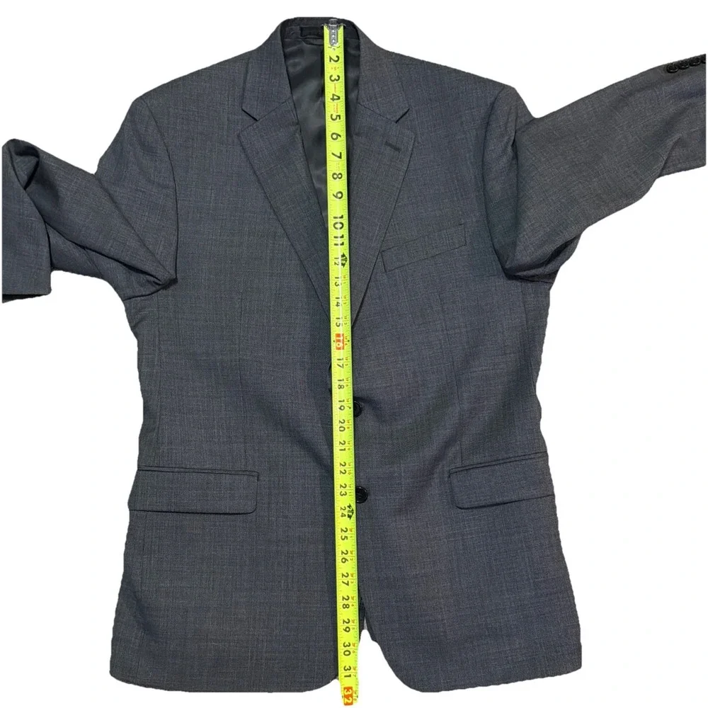 Lauren Ralph Lauren Mens 42R Gray 100% Wool 2 Button‎ Blazer