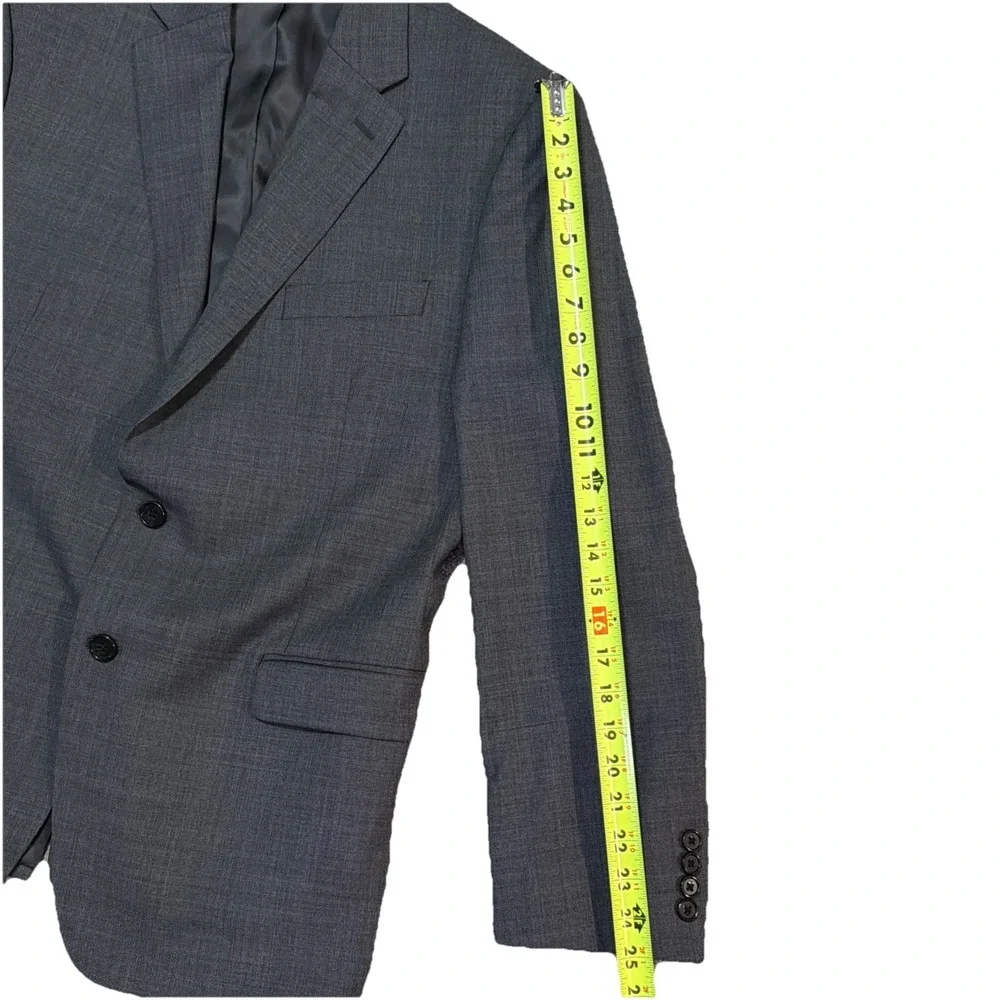 Lauren Ralph Lauren Mens 42R Gray 100% Wool 2 Button‎ Blazer