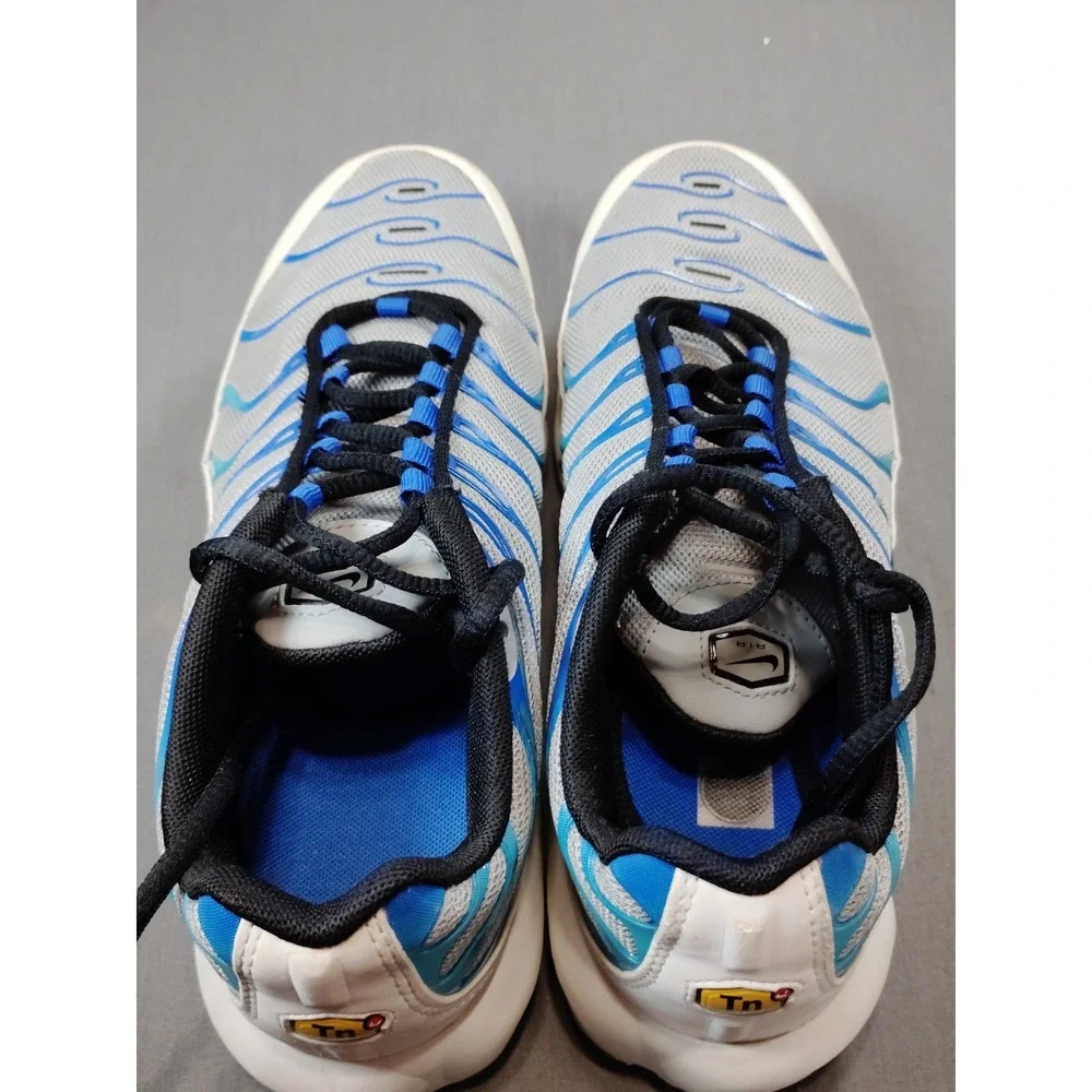Nike Air Max Plus GS 7Y/WM 8.5 Grey Royal Blue CD0609‑019 Running Sneaker Shoes*