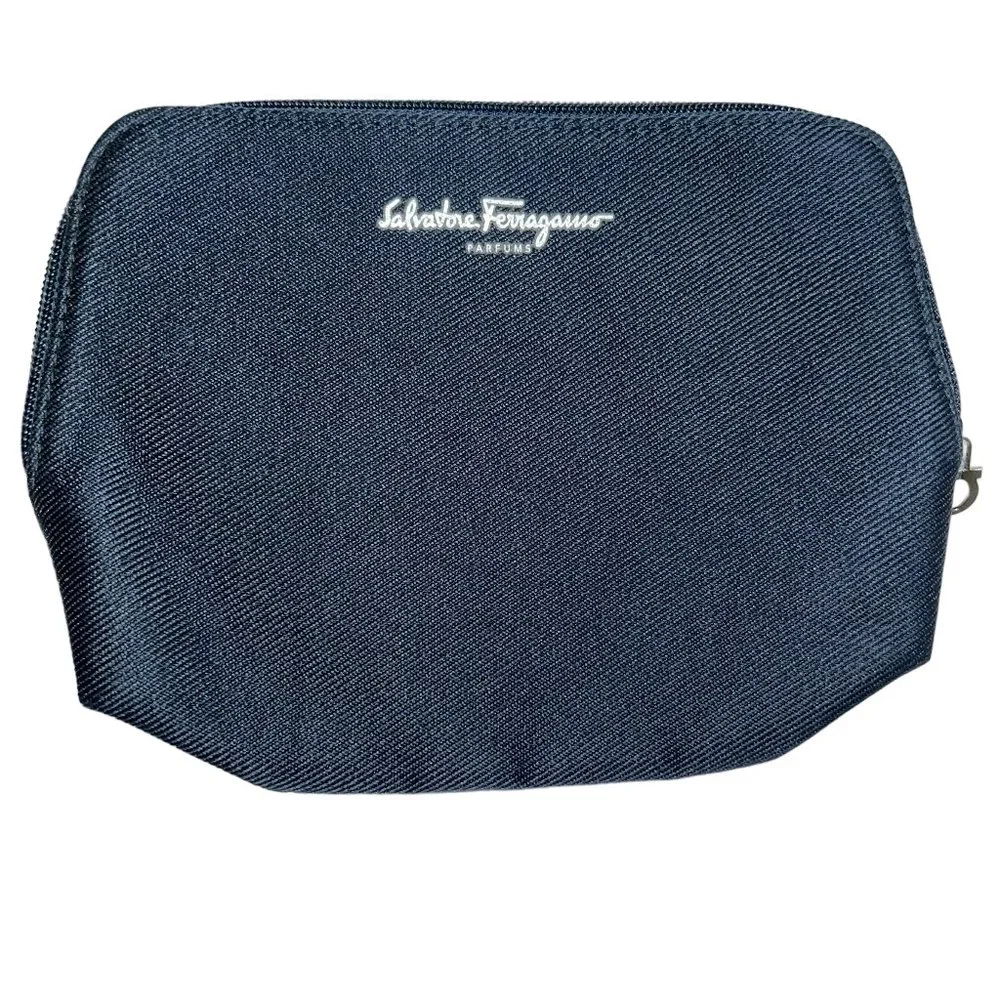 Salvatore Ferragamo AEROFLOT Airlines parfum zip pouch makeup bag NEW