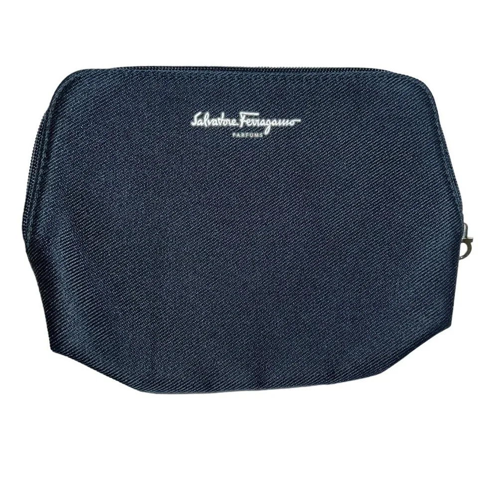 Salvatore Ferragamo AEROFLOT Airlines parfum zip pouch makeup bag NEW