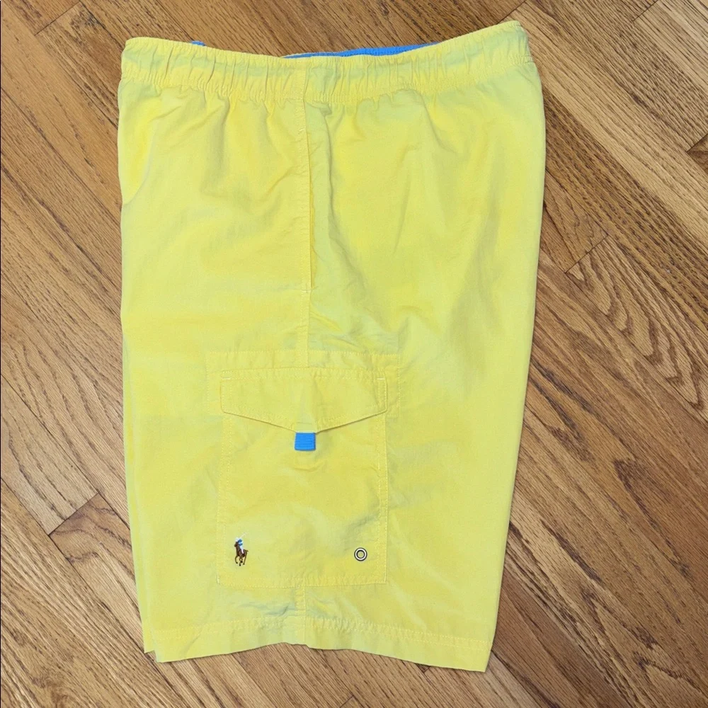 Polo Ralph Lauren Traveler Classic w/Cargo Pocket Yellow Swim Trunk/Short Large
