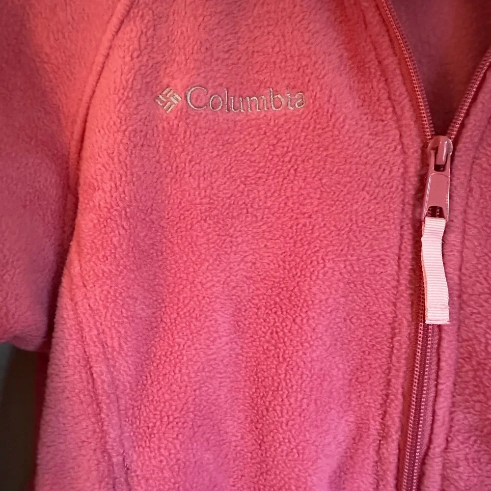 Columbia Youth Fleece Jacket in Pink