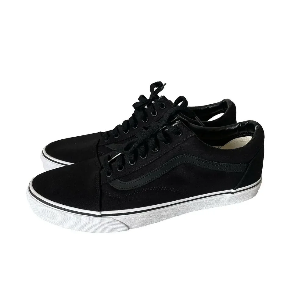 Vans Old Skool Retro Boom Boom Men's Sneakers Shoes White Black Size 11 Wide