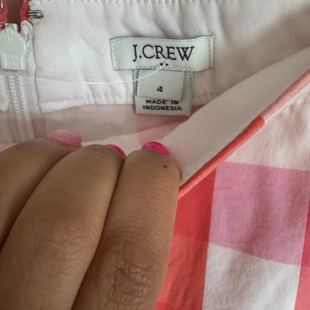 J. Crew gingham mini