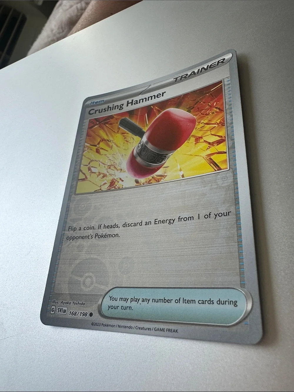 Crushing Hammer Pokémon Trainer Card (168/198)
