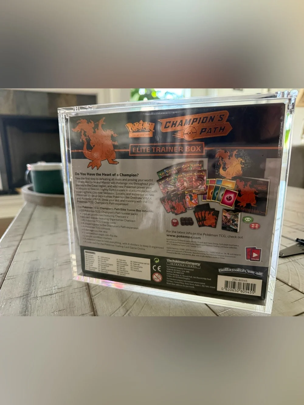 Pokémon Champion’s Path Elite Trainer Box ETB Sealed Charizard Promo Protector