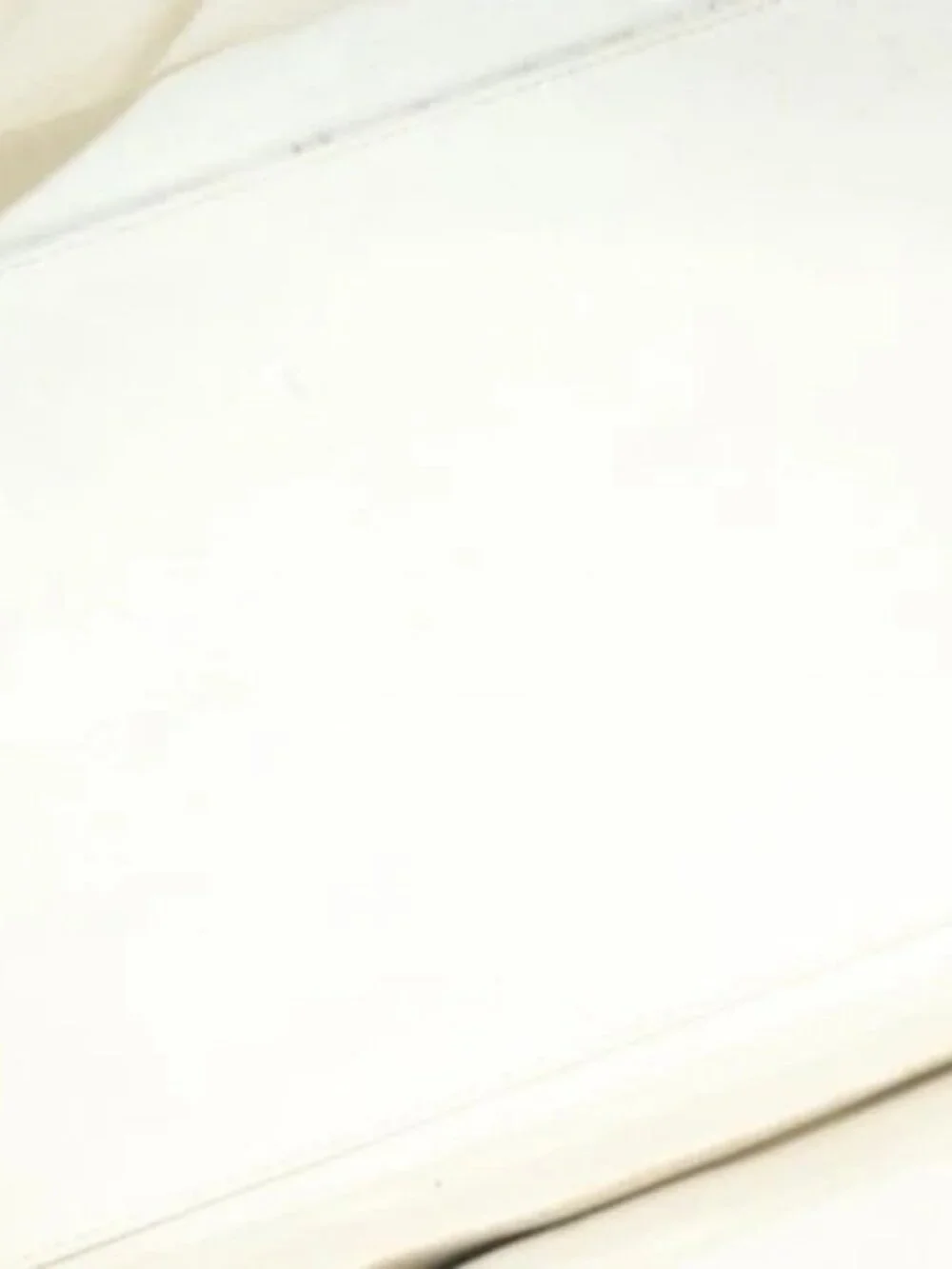 CHANEL Matelasse Chain Hand Bag Grained Calf Skin White Gold CC Auth bs26565