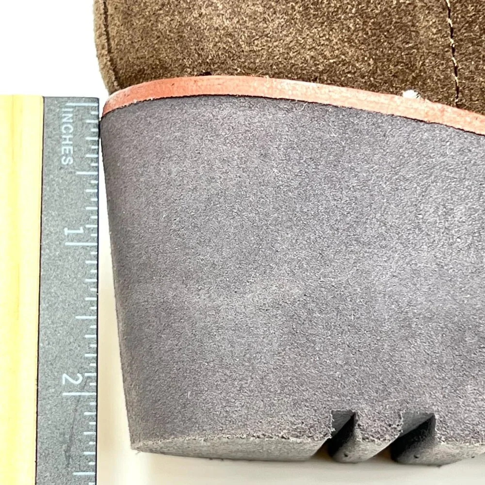 Sanctuary Womens Size 6.5 Engage Brown Suede Leather Wedge‎ Ankle Boots Shoes