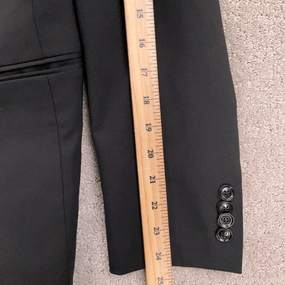 Ted Baker London Blazer‎ Mens 38R Black Jay CT Black Wool 2 Button Suit Jacket