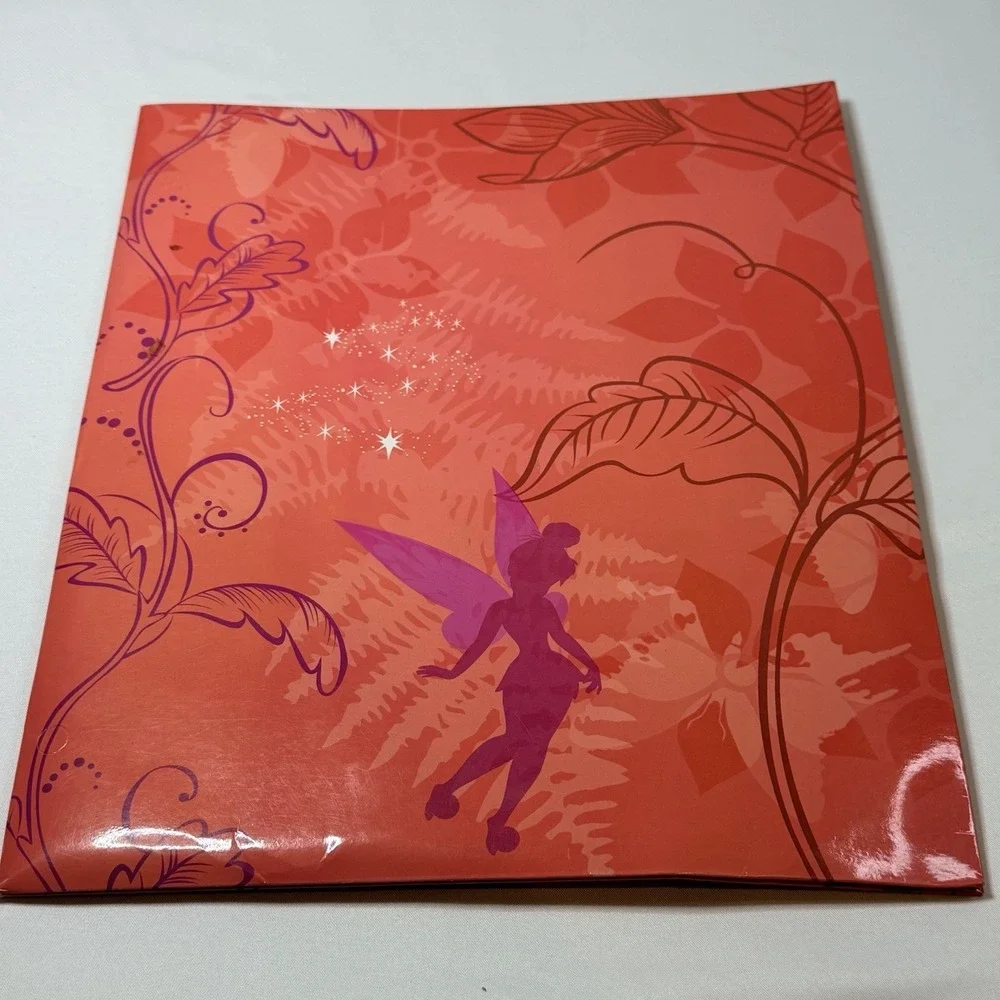 Rare VTG Disney Fairies Tinkerbell Folder Y2K‎ Unpunched Two Pocket Stationery