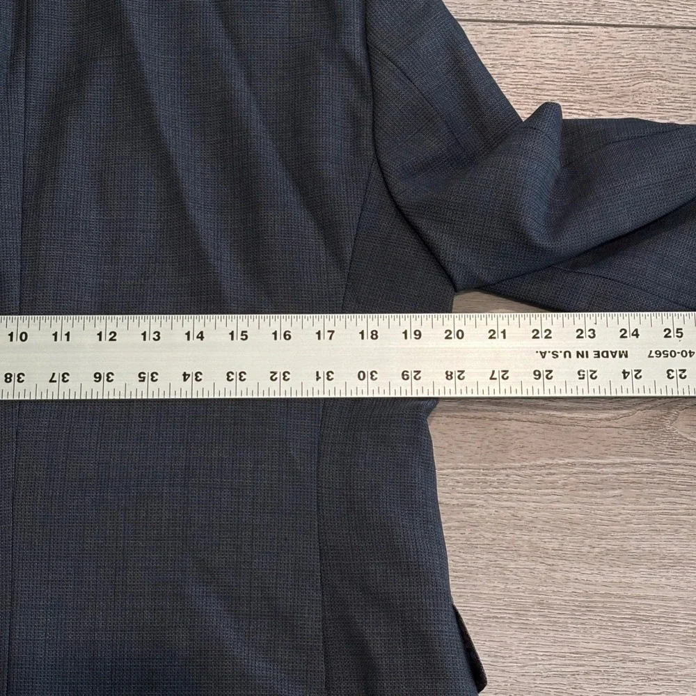 Hugo‎ Boss Blazer Mens 38R Navy Blue Lanificio Tesse Super 100 Wool Sport Coat