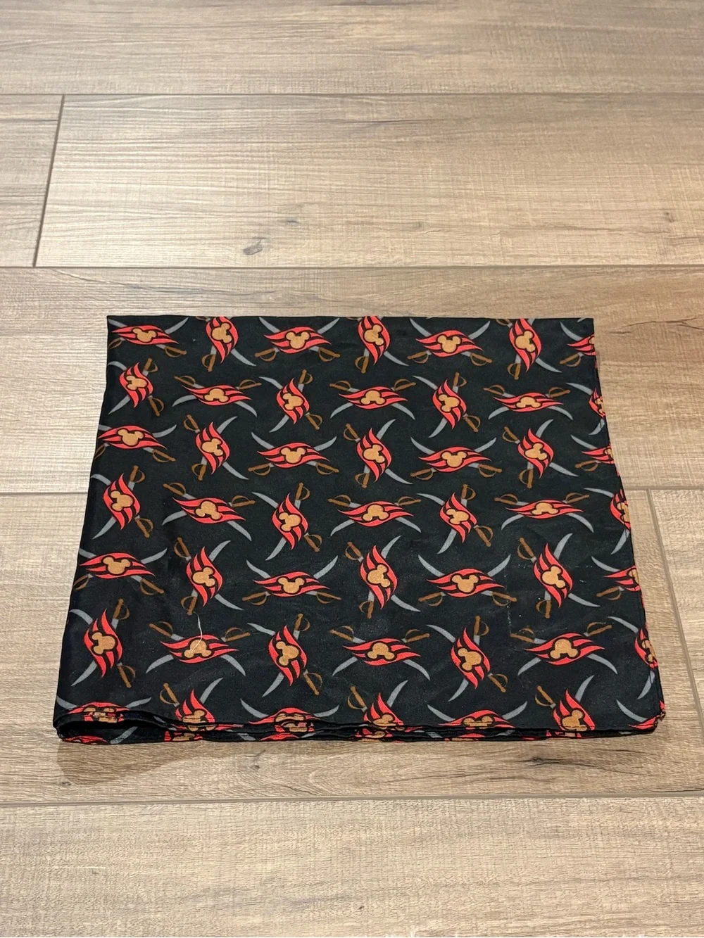 Disney Cruise Line pirate night bandana black red