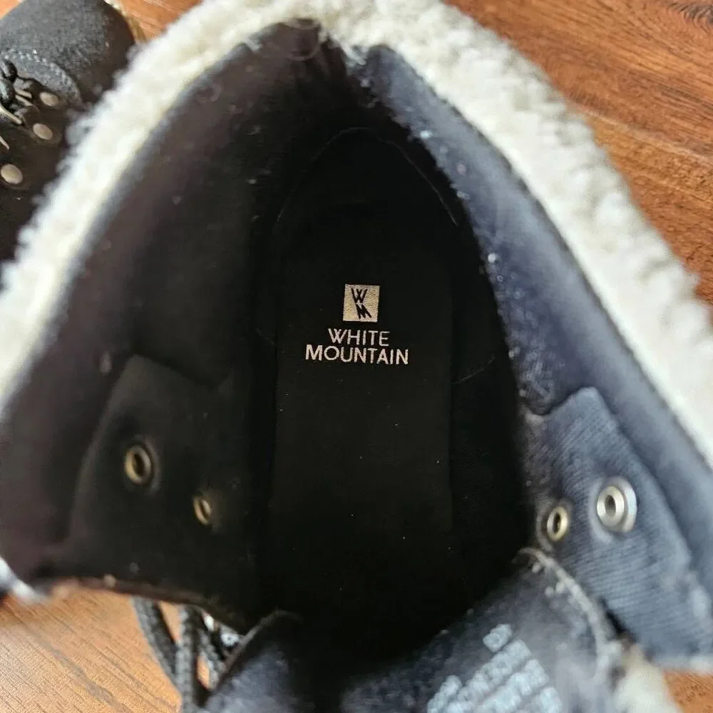 White Mountain faux shearling