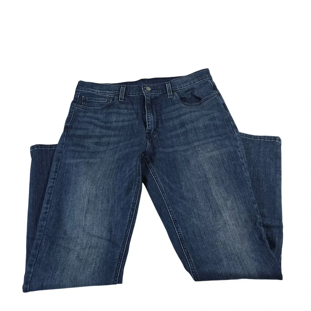 Levis 541 Athletic Taper Mens Dark Wash Blue Denim Jeans 36x34 13988